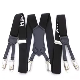 Factory Direct Men's and Women Suspenders 3 0 115cm Sex Clip Character Webbing Six Clip Wide Strap F29309y