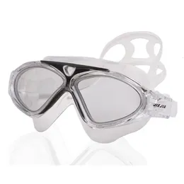 Goggles Jiejia Super Big Adult Waterproof Swim Glasögon Simglasögon Clear Version Div Goggles Professional Anti-Fog Sport Eyewear 231030