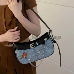 Bolsas de ombro Demin Mulheres Vintage Designer Bolsa de Luxo Moda Casual Feminina Commuter Bagcatlin_fashion_bags