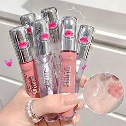 Ekrme Shine Volume Lip Gloss Mirror Water Water Glaze Glaze trwającą płynną szminkę przezroczystą brokat podkład Aqua świecące olej do ust