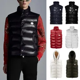 Designer homens colete inverno para baixo coletes das mulheres dos homens sem mangas clássico puffer jaqueta quente blusão colete monclair jaqueta casacos