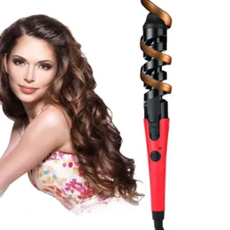 Kıvrımlı Ütüler Profesyonel Saç Kıvrığı Silindir Sihirli Spiral Kıvrımlı Demir Hızlı Isıtma Kıvırma Curling Wand Elektrikli Saç Stil Pro Stil Aracı 231030