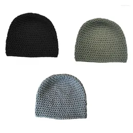 Bollkåpor stickade kvinnor beanie hatt flickor vinter skid varm manschetter mjuka slouchy män stickad skalle mössa unisex