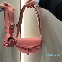 Designer Bag Embossed Pebble Calfskin Bow Detachable Shoulder Strap Single Shoulder Bag Crossbody Bag