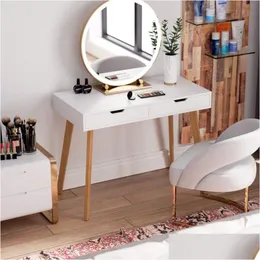 Andra möbler Dator Desk Simple Fashion toalettbord Makeup förvaringsskåp Drop Delivery Home Garden Dhunx