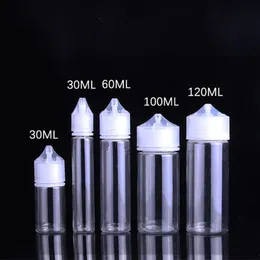 flat lid onion plastic packing bottle 10ml 20ml 30ml 60ml 70ml Essential Squeezing Oil Injection Drip PET Transparent mylar Split Pack Pointed packaging Bottles