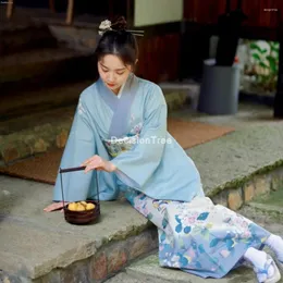Ubranie etniczne 2023 Anime Kimono Girls Cosplay Dress Koreańska filta przeciwsłoneczne Japońska tradycyjna rocznika dzienna gejza