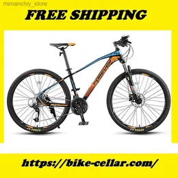 Cyklar 24/26/27.5 tum cykel Mountain Bike 27 Speed ​​Oil Disc Brake Aluminium Alloy Off-Road For Adults Män och kvinnor Universal Q2310303030