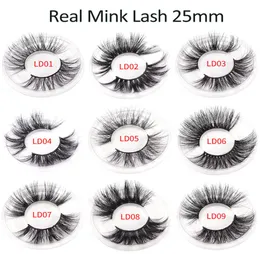 Tamax ELR002 Whole 25mm 3D Real Mink Hairまつげ