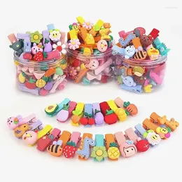 Accessoires pour cheveux 26 pièces une boîte de pinces pour enfants filles coiffure princesse petite épingle à cheveux ensemble épingles et pinces à fleurs animaux