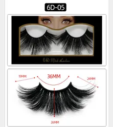 6d Mink 25mm lashes 100 حجم Crisscross Long Hair 3d 25 mm رموش كاذبة الرموش العين الرموش مزيفة ماكياج امتداد الرموش T6131934