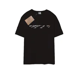 Diseñador famoso para hombre de alta calidad camiseta letra impresión cuello redondo manga corta negro blanco moda hombres mujeres camisetas # wzc123