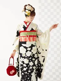 Vêtements ethniques Style japonais Robe à imprimé floral Longue Jupe Kimono Kawaii Filles Robe de soirée Ensemble Costume Vintage Costume Asiatique Cosplay Femmes