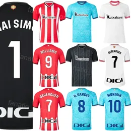 Mens 12 GURUZETA Soccer Jersey 6 VESGA 8 SANCET 17 BERCHICHE 3 VIVIAN 4 PAREDES 7 BERENGUER 10 MUNIAIN 18 DE MARCOS 9 WILLIAMS Football Shirt Kits 2023-24 Club BiErBaE