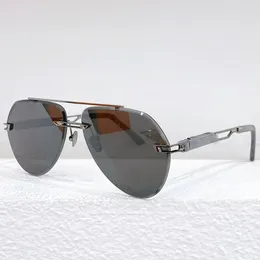 Óculos de sol gato olho o duken ii liga de alta qualidade para homens mulheres resina lente moda estilo piloto