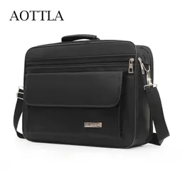 Briefcases AOTTLA Men's Briefcase Handbags 17inch Large Capacity Men Business Bag Casual Men Shoulder Bag Brand Good Quality Messenger Bag 231030