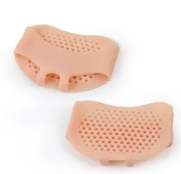 Senhoras respiráveis palmilhas de gel invisível almofadas de silicone macio sapatos de salto alto antiderrapante proteger alívio da dor cuidados com os pés antepé meia jarda