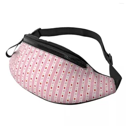 Midjepåsar mode Sarah Kay Strawberry Fanny Pack för resor Vandring Kvinnor Barnmålare Artist Crossbody PAG Telefonpås