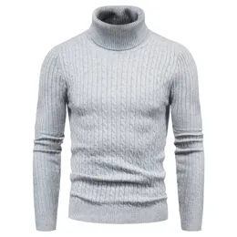 Suéteres para hombres Otoño e invierno Cuello alto Moda cálida Suéter de color sólido Suéter para hombres Jersey delgado Suéter de punto para hombres Camisa de fondo 231027