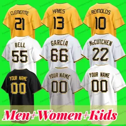 Nowa koszulka baseballowa Roberto Josh Bell Ben Gamel Newman Clemente Starling Willie Stargell Gregory Polanco Trevor Williams Miguel S-XXXL