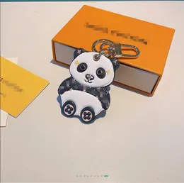 L Panda Pendant Keychain Högkvalitativ djurväska Pendant Keychain födelsedagspresent Julpresent Par Keychain