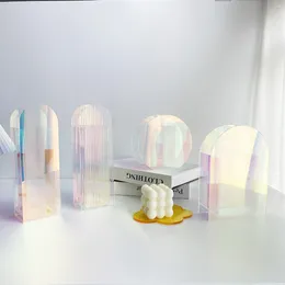 Wazony akrylowy olśniący kolor skandynawski wazon sztuka