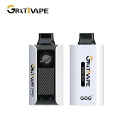 도매 오리지널 듀얼 메쉬 기술 2x Grativape Galaxy 12000 퍼프 스 850mAh 20ml 5% 니코틴 waka 일회용 vape 전자 담배