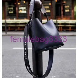 Shoulder Bags Korean findkapoor New Style Shoulder bags Letter Square Structure Unisex Water Bucket Bag Postman Bag 2824 duoduo