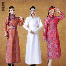 Etniska kläder Mongoliska välkomstetikett kvinnors stilklänning