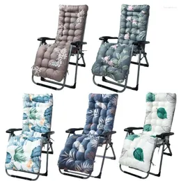 Chair Covers Indoor Outdoor For Sun Lounger Cushion Thick Floral Printed Cover Garden Patio Recliner Cushions Non-Slip High Back Chai