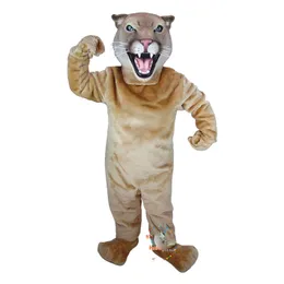 Halloween Cougar Mascot Costume Cartoon Anime theme character Christmas Carnival Party Fancy Costumes Adults Size Outdoor Outfit