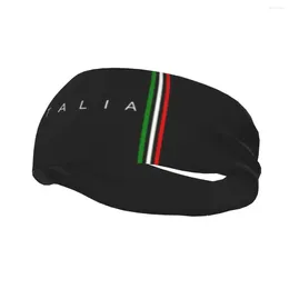 Berets Custom Italy Flag Sport Beadbands for Men نساء مرونة الرطوبة