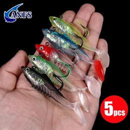 Acessórios de pesca isca de peixe de borracha conjunto de isca artificial truta zander e poleiro jig cabeças de água doce água salgada 231030