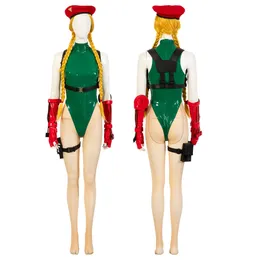 Cosplay vuxna kvinnor halloween canival kostym spel kämpe cammy vit cosplay outfit mördare bee kläder anpassningsbara