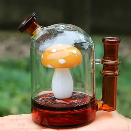 Vintage Premium Pilzglas Bong Wasser Shisha Rauchpfeife 5,1 Zoll Perkolator Dab Rig Original Fabrik Großhandel mit 14mm Gelenkschale