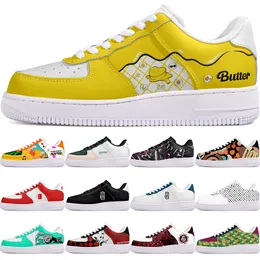 DIY shoes winter black lovely autumn mens Leisure shoes one for men women platform casual sneakers Classic cartoon graffiti trainers comfortable sports 73689