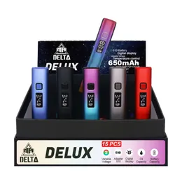 Bateria Delta Delux 510 z cyfrowym ekranem LED pokazują pojemność oleju i pojemność baterii 650 mAh Dopasowanie do dużych rozmiarów