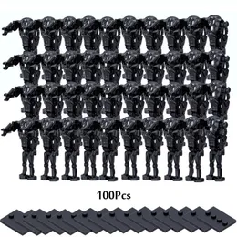 Modello di aereo 100 pezzi / lotto Battle Droid K2 SO Combat Robot Bricks Set Model Building Blocks per bambini Regalo di compleanno Giocattoli 231030