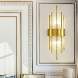 Wall Lamps Lamparas De Techo Colgante Moderna Crystal Sconce Lighting Mirror Light Glass Ball Aisle Dining Room Lampara Pared