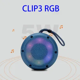 Top configuration CLIP3 RGB Bluetooth speaker outdoor card insertion, colorful lights, small stereo, portable DHL delivery