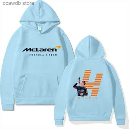 Erkek Hoodies Sweatshirts F1 McLaren Takım Hayranları Hayranlar Mens Hoodies Kış Formül Bir Yarışmacı Lando Norris Hoodie Takım Erkekler/Kadın Büyük Boy Hoodies Giyim T231030
