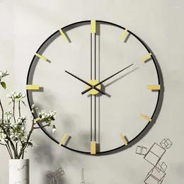 Table Clocks Minimalist Light Luxury Creative Wall Clock Nordic Living Room Personalized Watch Decorative Big