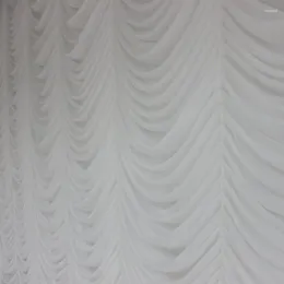 Dekoracja imprezy 3 6M dobra jakość Ice Silk Purple Wedding Tackdrop Curtain z Drape Swag Event Tło