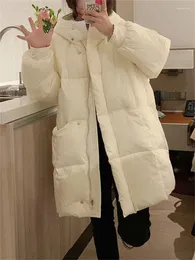 Dames Trenchcoats Eotvotee Winterjas Dames Puffer Bubble Coat Oversized Losse Lange Bovenkleding Met Kap Koreaanse Mode 2023 Parka's