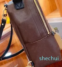 Paquete de señora Mochilas de diseñador de cuero genuino Mochila de moda Bolsos de mujer Bolsos de mujer Presbicia Mini bolso de hombro Bolso cruzado