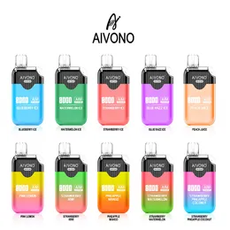 Authentic Aivono Aim Clear 8000puffs Disposable E Cigarettes Vape 10 Fruit Flavors 500mAh Mesh Coil Pod Vaporizer