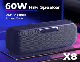 High Power 60W Bluetooth Högtalare Portable Column Wireless Speaker Waterproof Subwoofer Music Center With Voice Assistant 6600MAH3785187