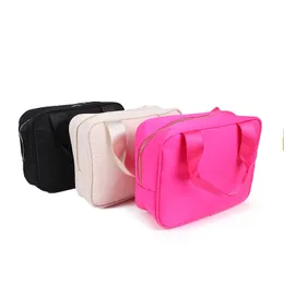 Cosmetic Bags Cases Portable Lunch Bag Lunch Box Thermal Insulated Canvas Tote Pouch Kids School Bento Portable Dinner Container Picnic Food Storage 231027