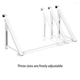Hängare utbyggbara dörrkläder hängare mångsidig väggmonterad rack vikbar justerbar roterande torkning för balkong