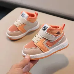 Boots Children s Casual Shoes For Baby Boy Girl Children Sneaker Mouse Orange khaki Kids Sports Toddler Walking 0 10 Year 231030